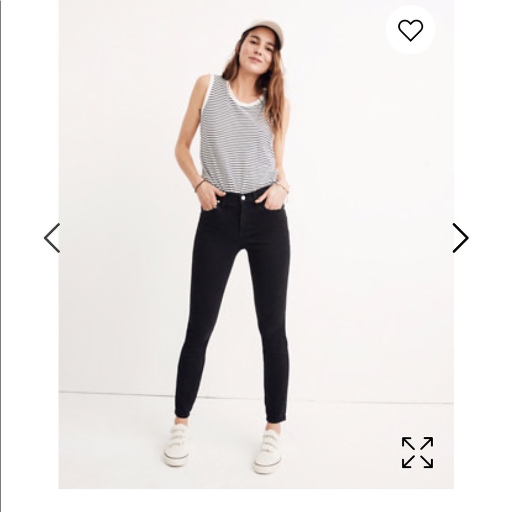 Madewell hi-rise velvet Skinny Jeans